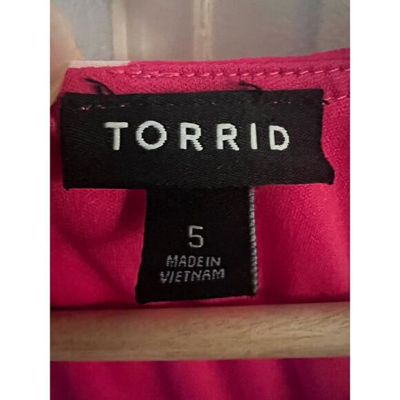 Torrid Chiffon Swiss Dot Babydoll Balloon Sleeve Floral Dress ruffle - Picture 5 of 8